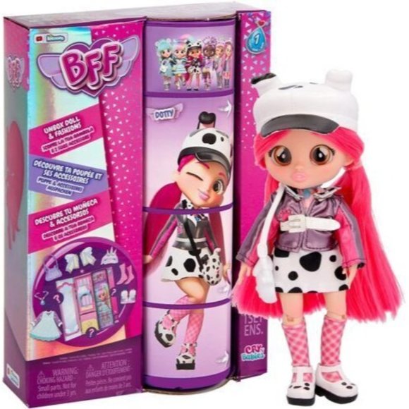 Cry Babies BFF Unbox Dotty Doll And Fashions Series 1 NEW - Picture 1 of 8